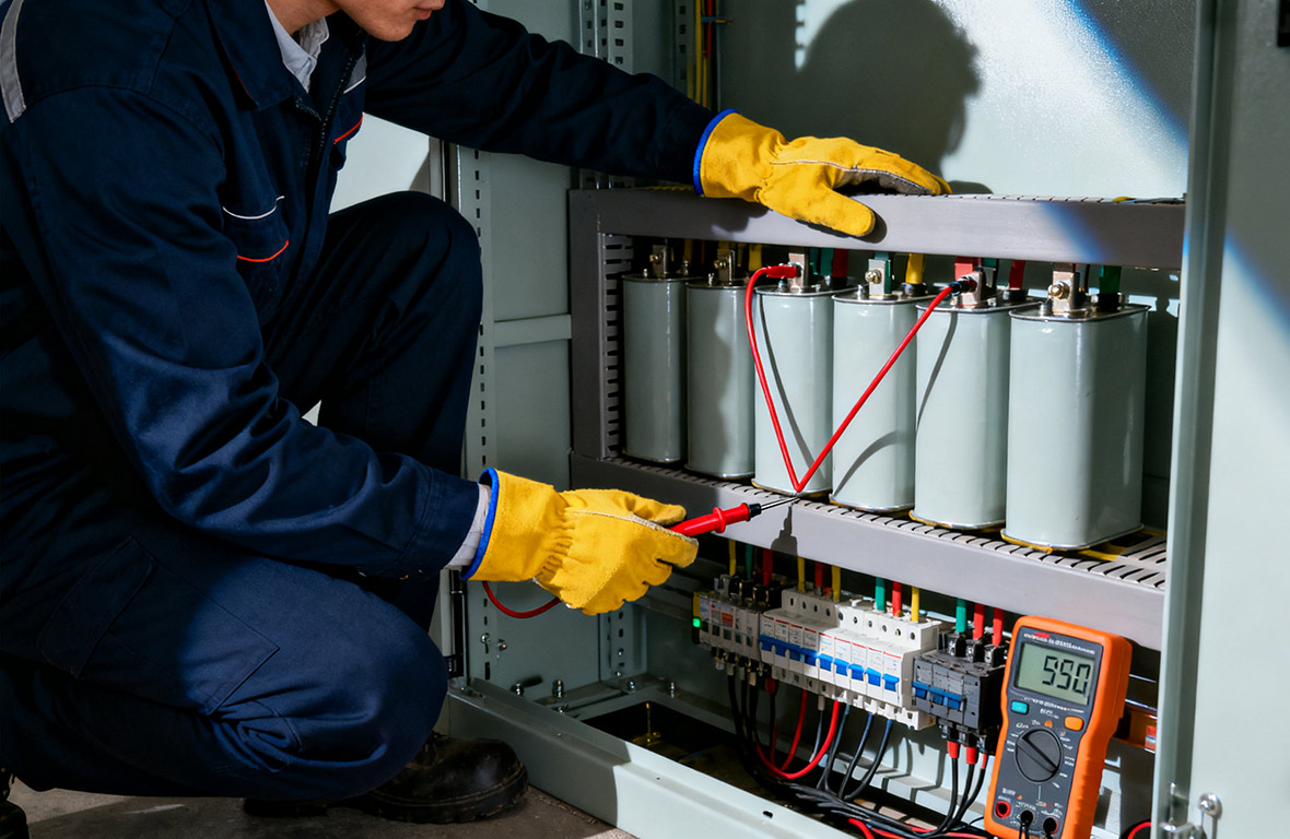 Van-e non-invazív módszer a teljesítménykondenzátorok belső állapotának, például az ekvivalens sorozatú ellenállásuk (ESR) nyomon követésére?