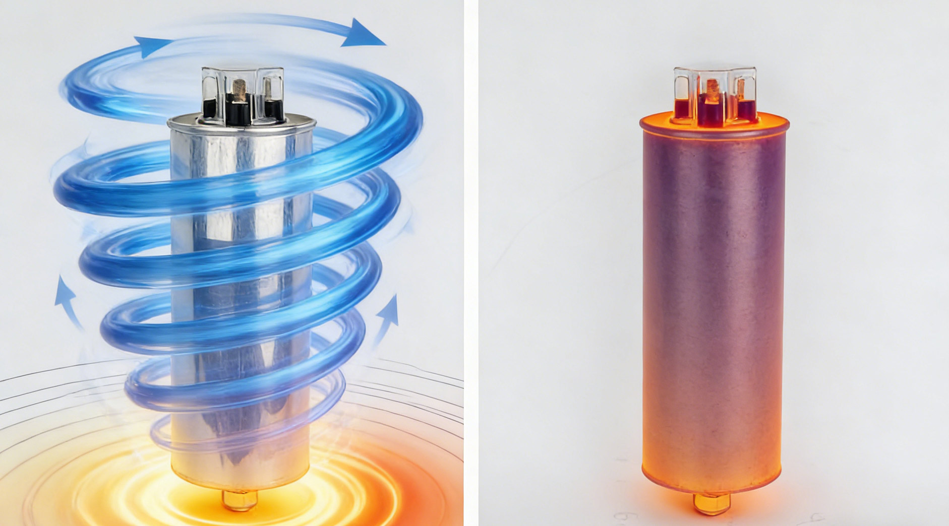 A hengeres, alacsony feszültségű öngyógyító söntkondenzátorok hidrodinamikai előnyei: Hogyan hoz ez a forma jobb hőelvezetést?