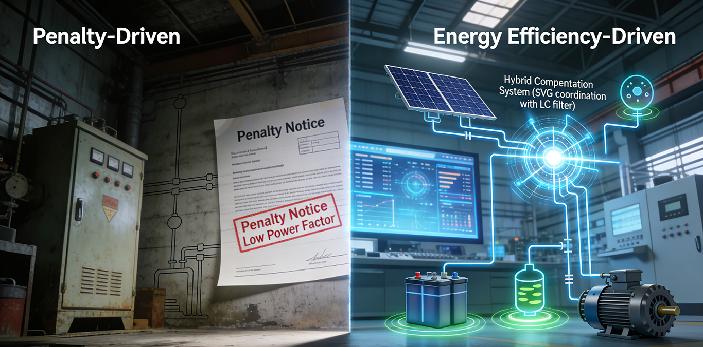A „büntetéstől vezérelt” az „energiahatékonyság-vezérelt”ig: Hogyan tud az alacsony feszültségű meddőteljesítmény-kompenzáció új történetet mondani az energiatakarékosságról és a költségcsökkentésről?
