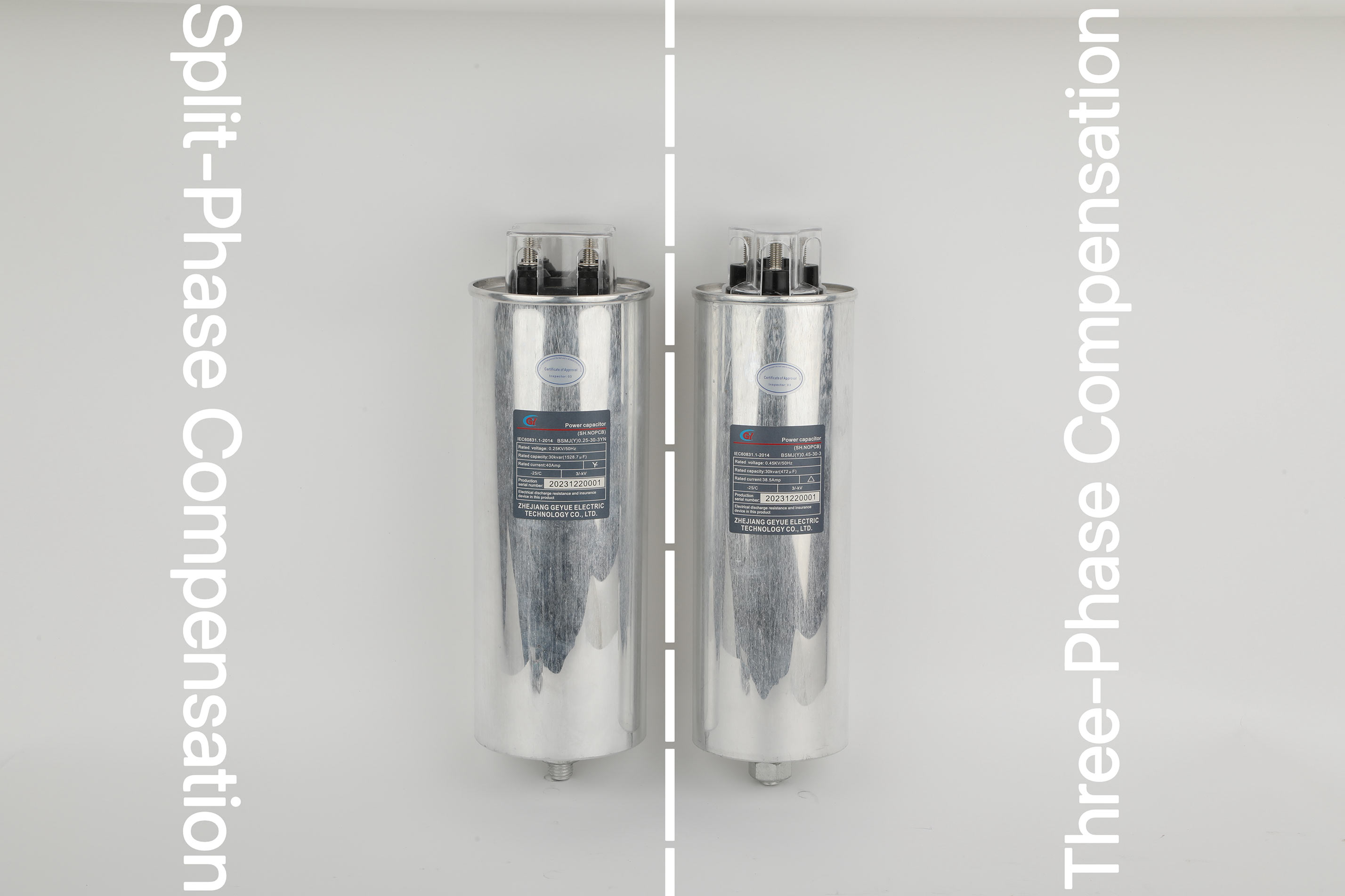 3. GYIK: Rendszerünk háromfázisú terhelése nagyon kiegyensúlyozatlan. Jobb a háromfázisú vagy az osztott fázisú kompenzáció alkalmazása? Ha az osztott fázisú kompenzációt elfogadják, hogyan történik a kapacitás felosztása?